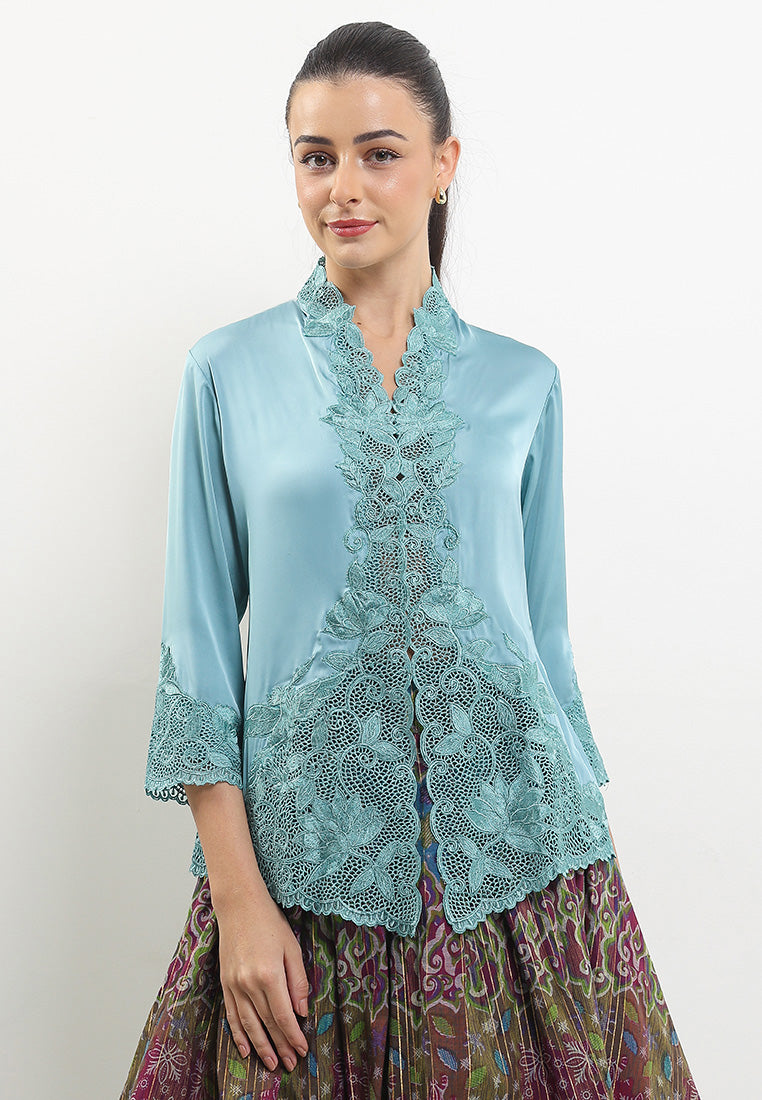 Embroidery Kebaya 7/8-Sleeve>LOTUS Unicolor