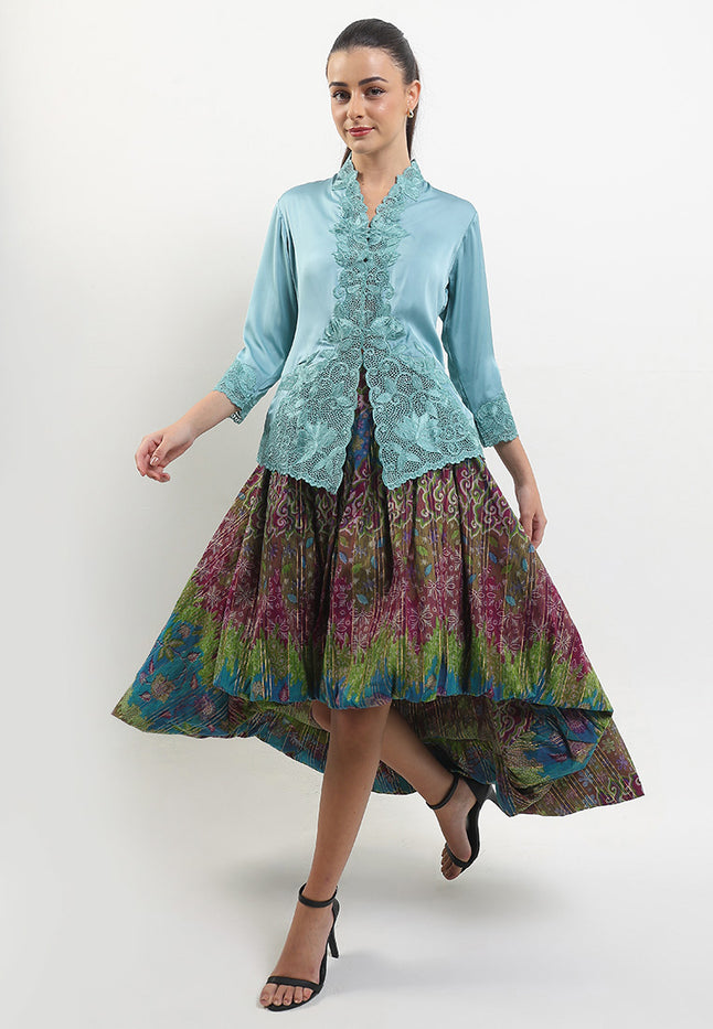 Embroidery Kebaya 7/8-Sleeve>LOTUS Unicolor