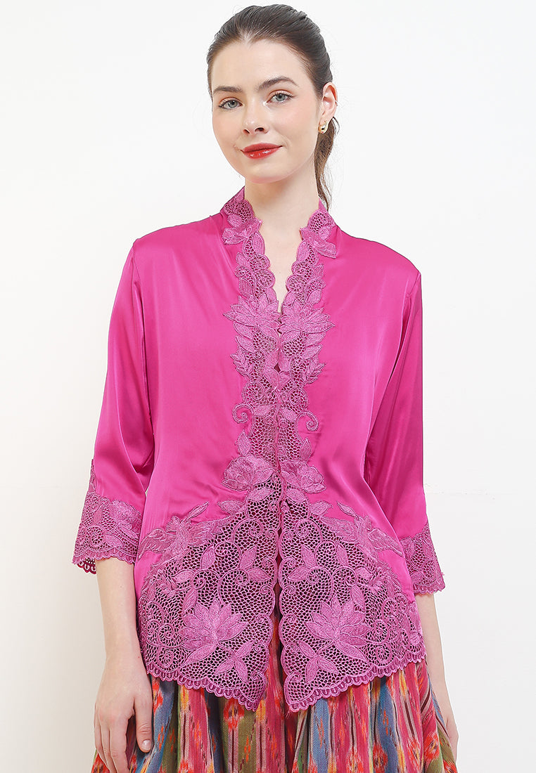 Embroidery Kebaya 7/8-Sleeve>LOTUS Unicolor