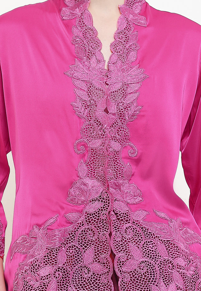 Embroidery Kebaya 7/8-Sleeve>LOTUS Unicolor