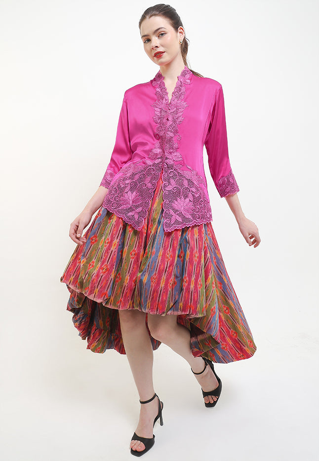Embroidery Kebaya 7/8-Sleeve>LOTUS Unicolor