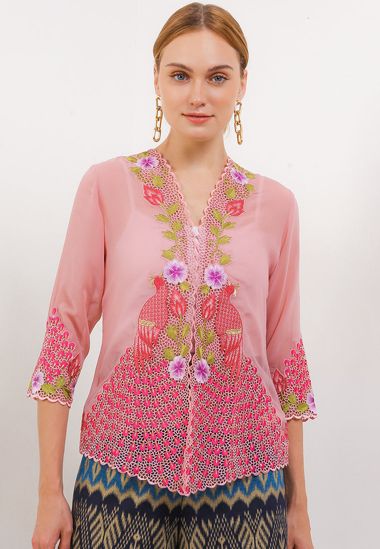 Embroidery Kebaya 3/4-Length Sleeves