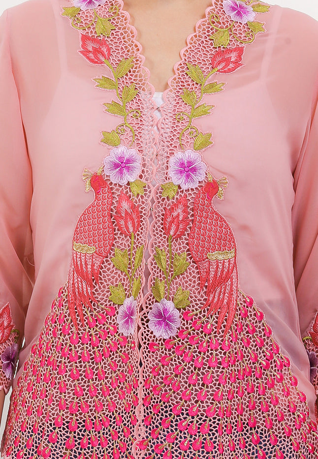 Embroidery Kebaya 3/4-Length Sleeves