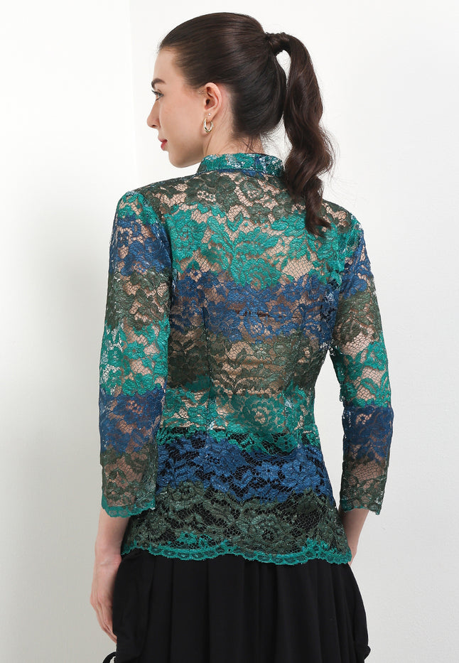 Kebaya Fashion Regular 7/8-length Sleeves