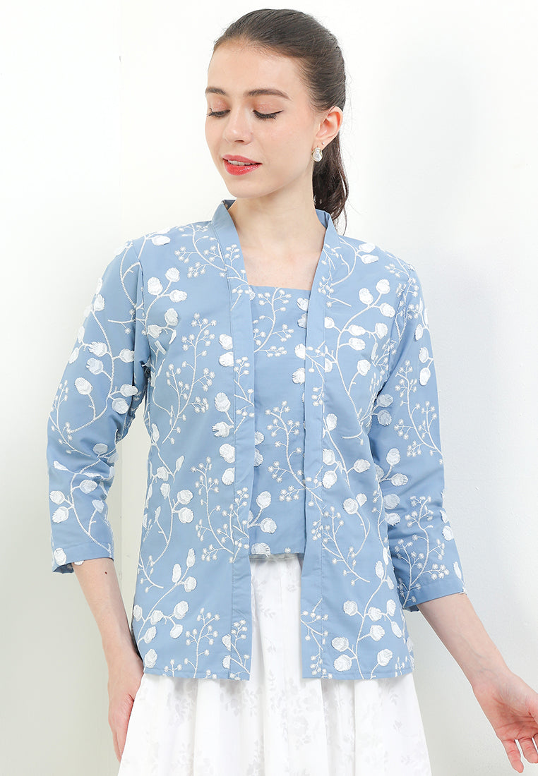 Kebaya Fashion Regular 7/8-length Sleeves