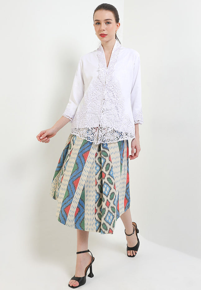 Embroidery Kebaya 7/8-Sleeve>PepayaLeaves Unicolor