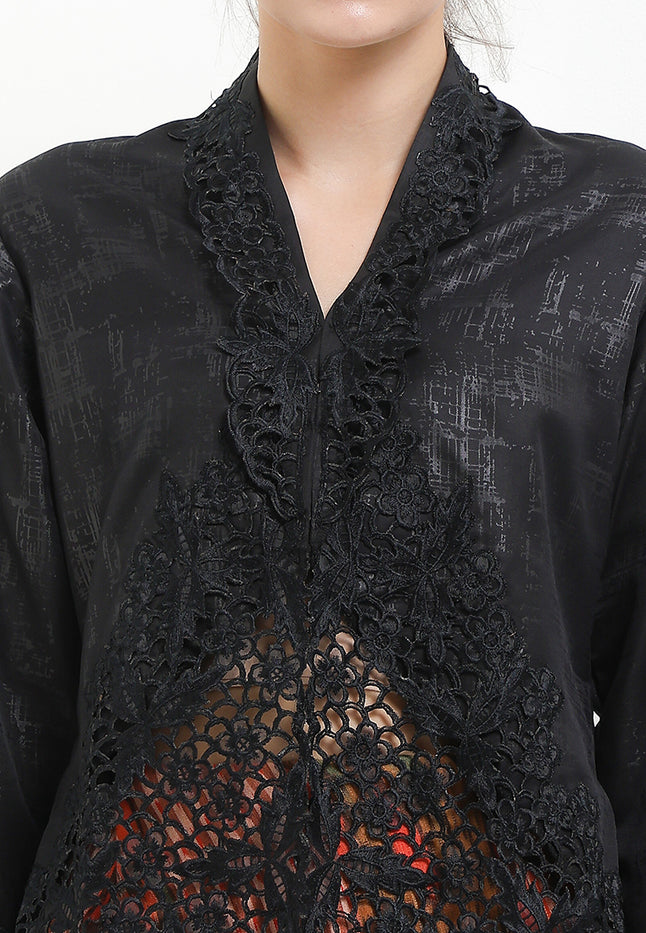 Embroidery Kebaya 7/8-Sleeve>Pepaya Leaves