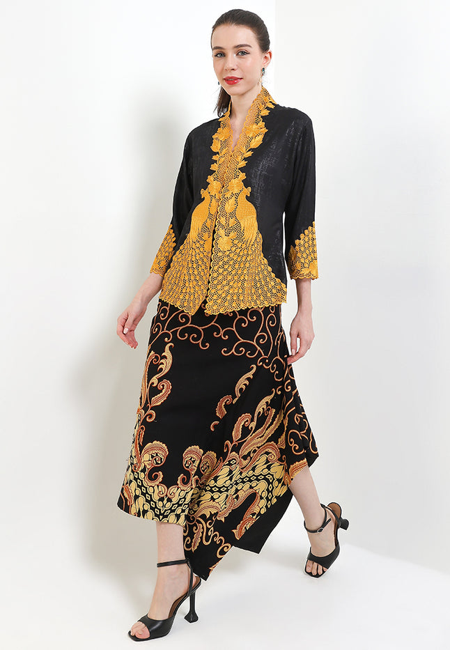 Embroidery Kebaya 7/8-Sleeve>Peacock UniContrast