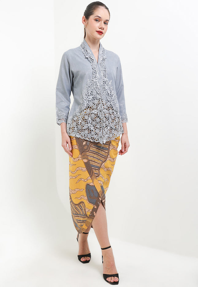 Embroidery Kebaya 7/8-Sleeve>Pepaya Leaves