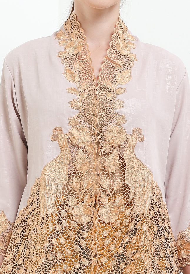 Embroidery Kebaya 7/8-Sleeve>Peacock UniContrast