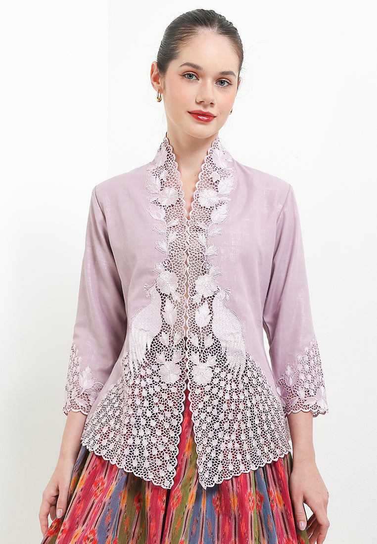 Embroidery Kebaya 7/8-Sleeve>Peacock UniContrast
