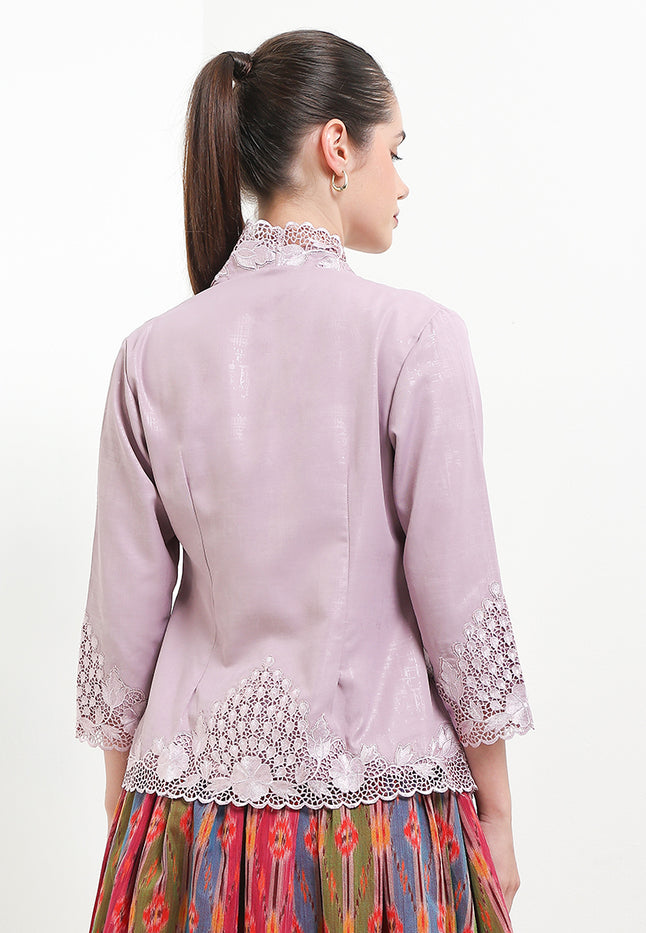 Embroidery Kebaya 7/8-Sleeve>Peacock UniContrast