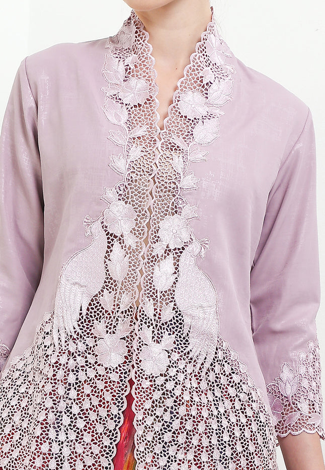 Embroidery Kebaya 7/8-Sleeve>Peacock UniContrast