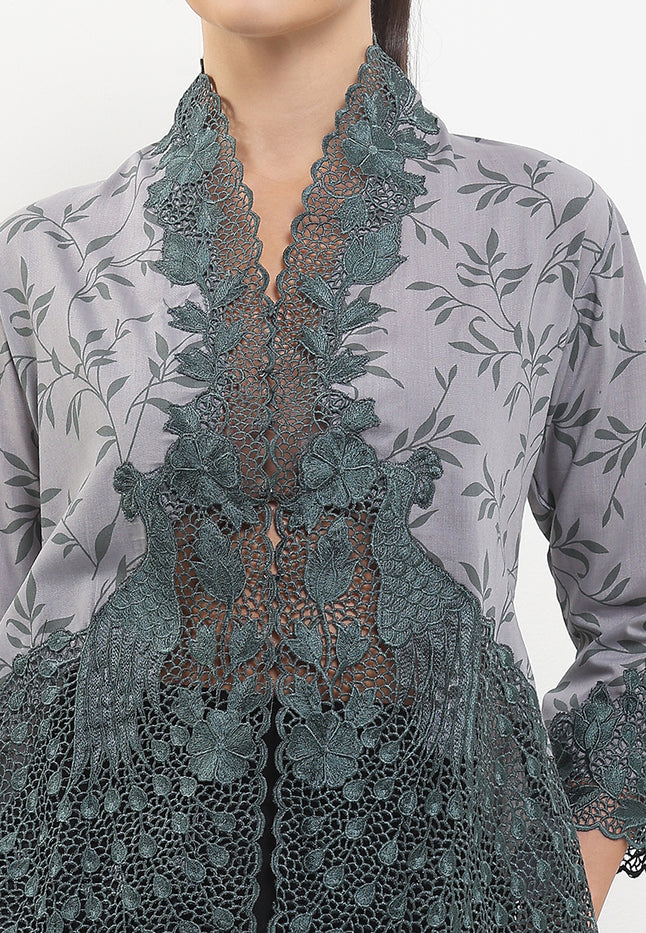 Embroidery Kebaya 7/8-Sleeve>Peacock Unicontrast