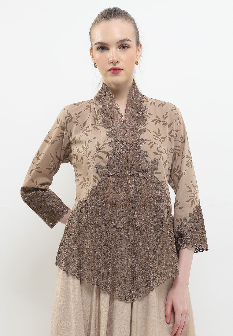 Embroidery Kebaya 7/8-Sleeve>Peacock Unicontrast
