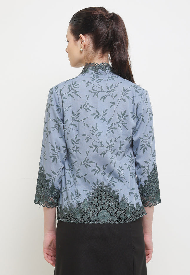 Embroidery Kebaya 7/8-Sleeve>Peacock UniContrast