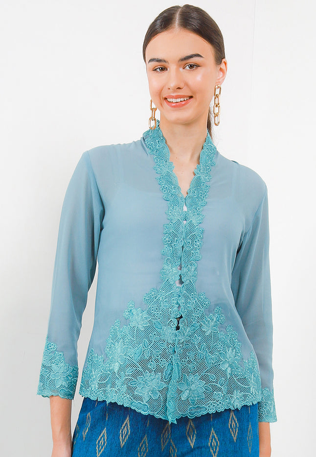 Embroidery Rancang Sirih Kebaya Long/Sleeve