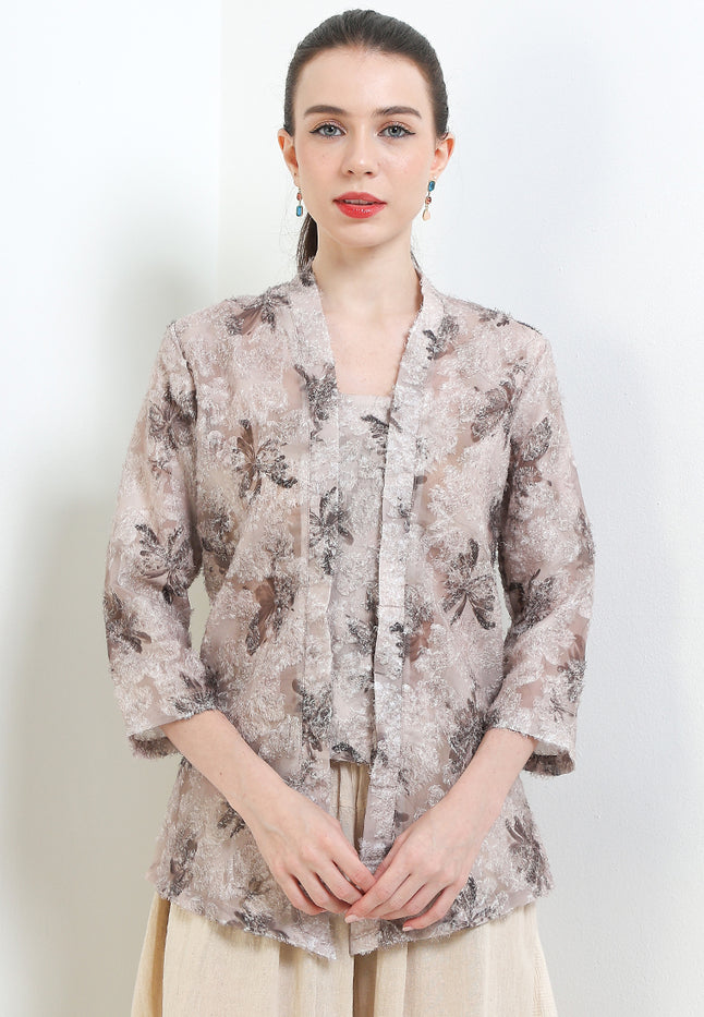 Kebaya Kutu Baru 7/8-length Sleeves
