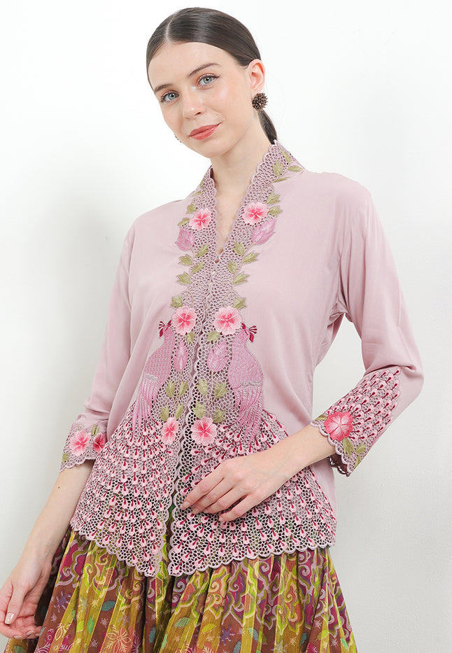 Embroidery Kebaya Classic 7/8/Sleeve-Peacock