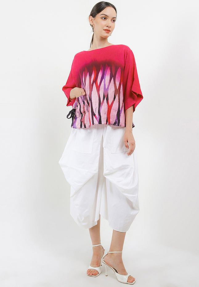 Blouse Batik Tulis Leaves Fashion 1Pocket – Batik First