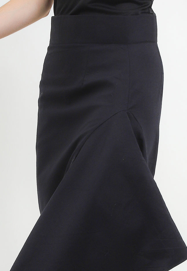 Long Skirt Lanvin Asymmetris+Lining