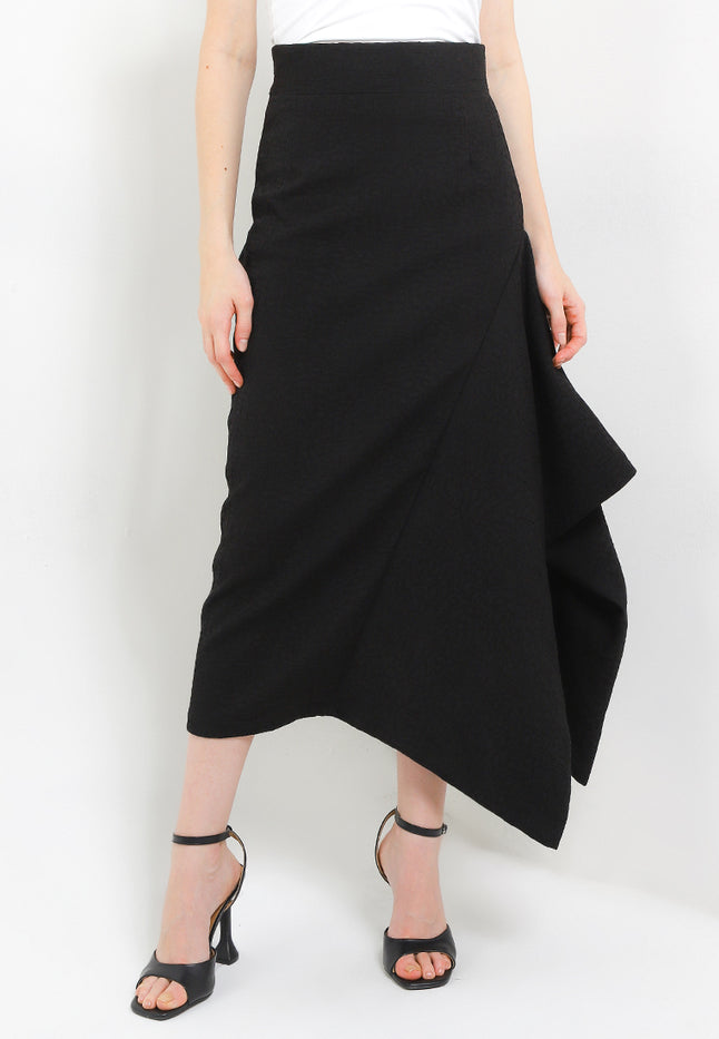 Long Skirt Lanvin Asymmetris+Lining