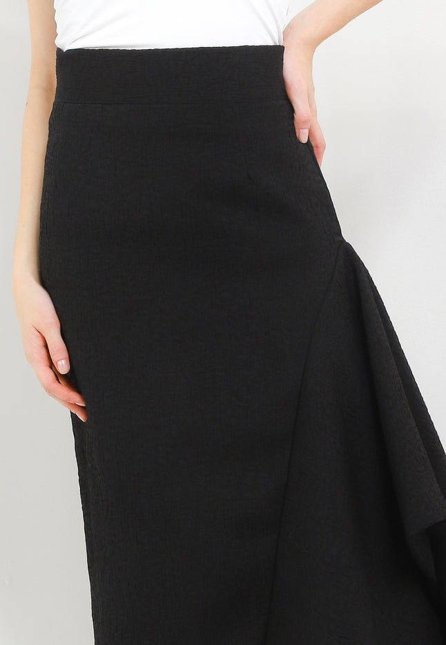 Long Skirt Lanvin Asymmetris+Lining