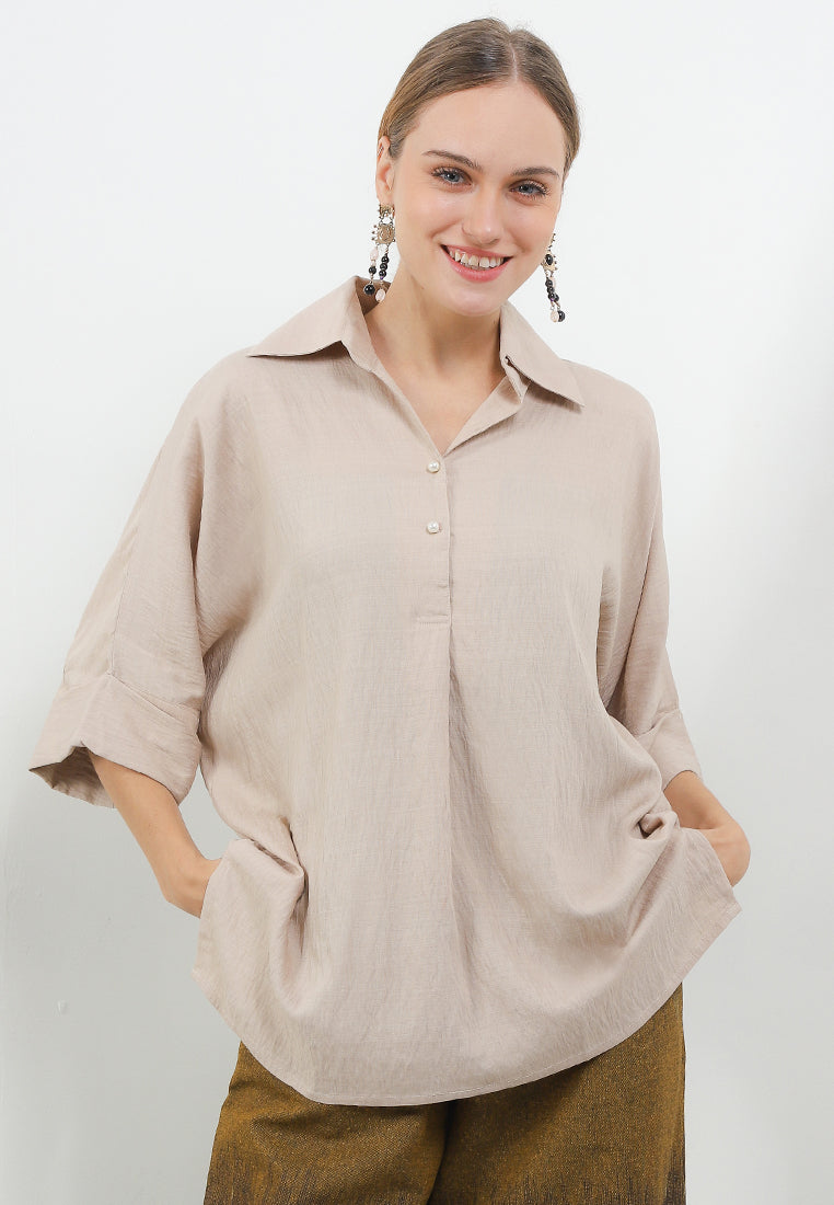 Woman's Shirt Dolman Proud 3/4-length Sleeves