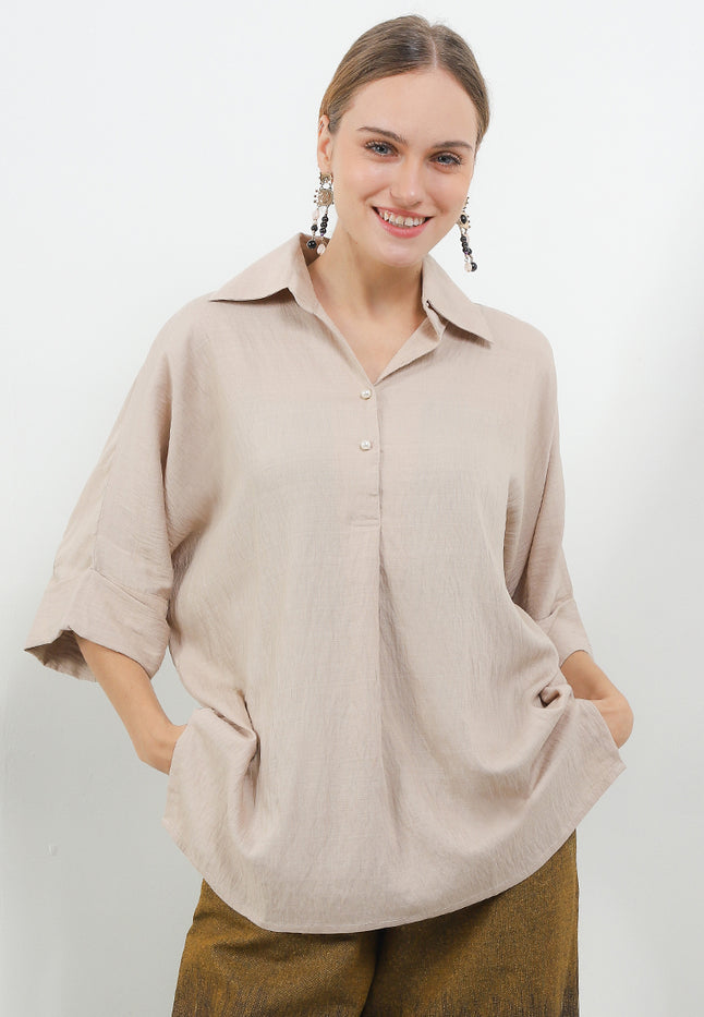 Woman's Shirt Dolman Proud 3/4-length Sleeves