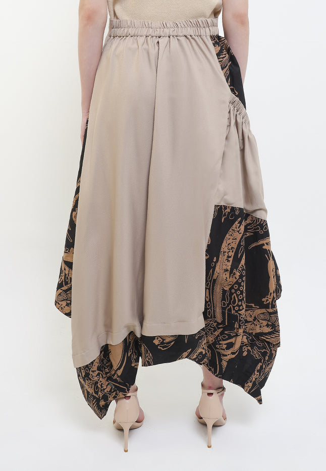 Elastic-waisted PantSkirt Aladin Crossover Cut&Sew