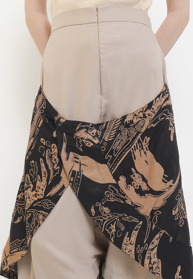Elastic-waisted PantSkirt Aladin Crossover Cut&Sew