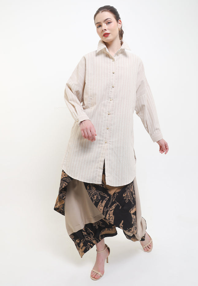 Elastic-waisted PantSkirt Aladin Crossover Cut&Sew