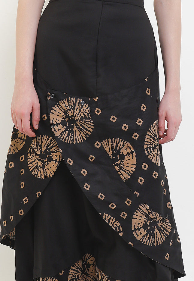Elastic-waisted PantSkirt Aladin Crossover Cut&Sew