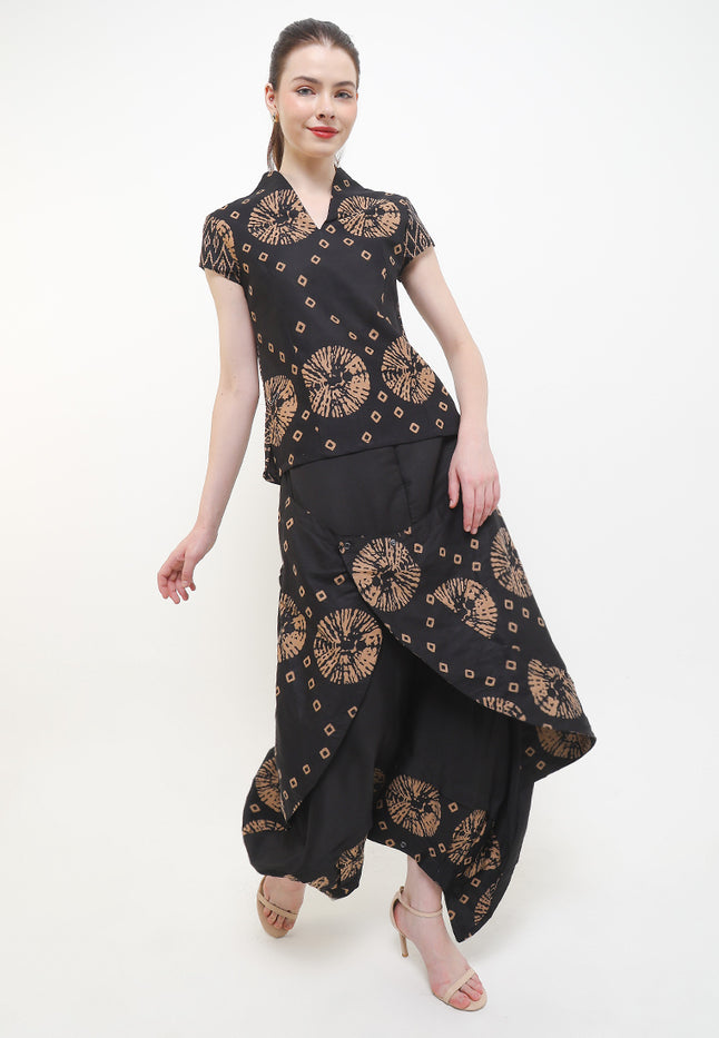 Elastic-waisted PantSkirt Aladin Crossover Cut&Sew