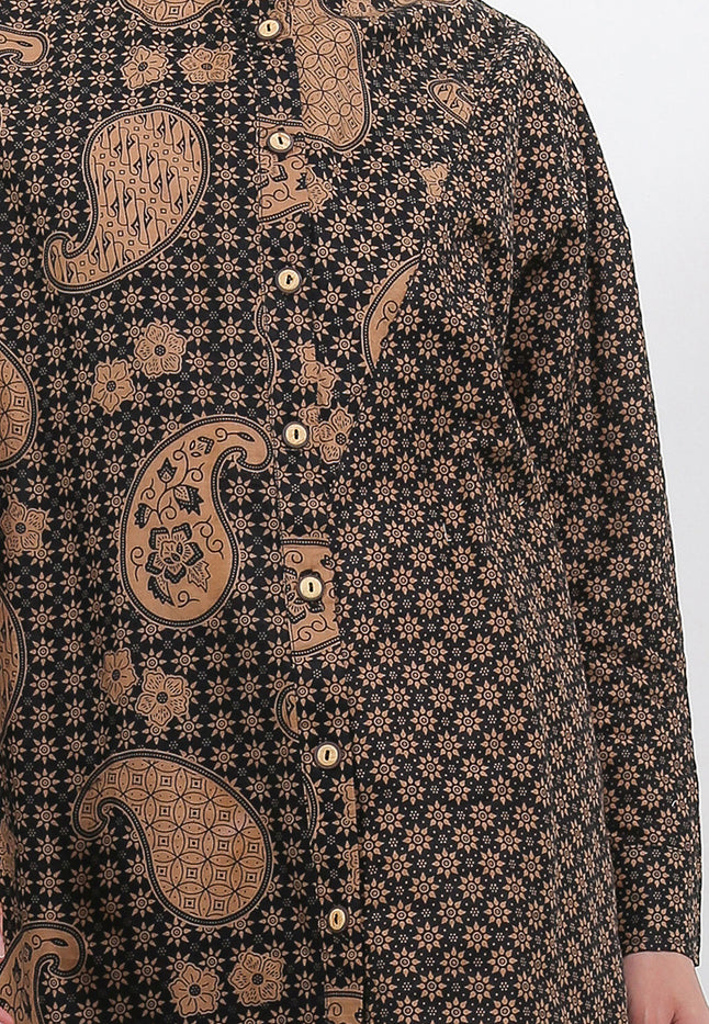 Tunic Shirt Raglan Arno-Cross Long/Sleeve Cut&Sew