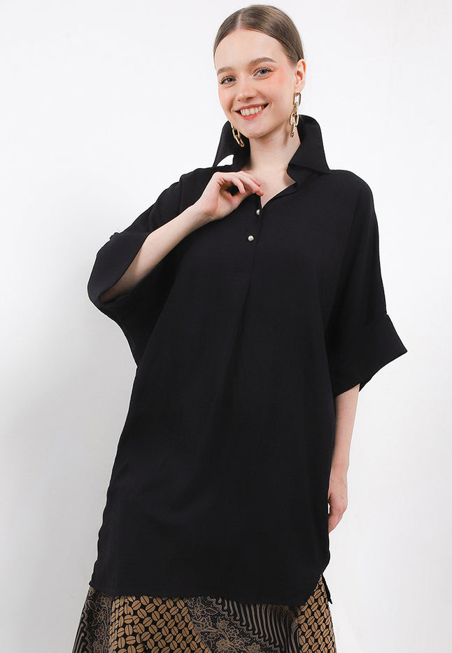 Tunic Woman's Shirt Dolman 7/8-length Sleeves