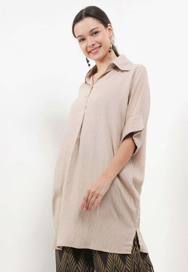 TUNIC Woman's Shirt Dolman 3/4-length Sleeves