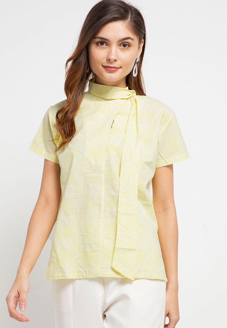 Blouse Collar Asymetris