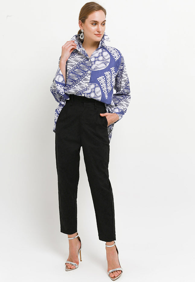 Woman's Shirt Back-FullCloq Long/Slv Cut&Sew