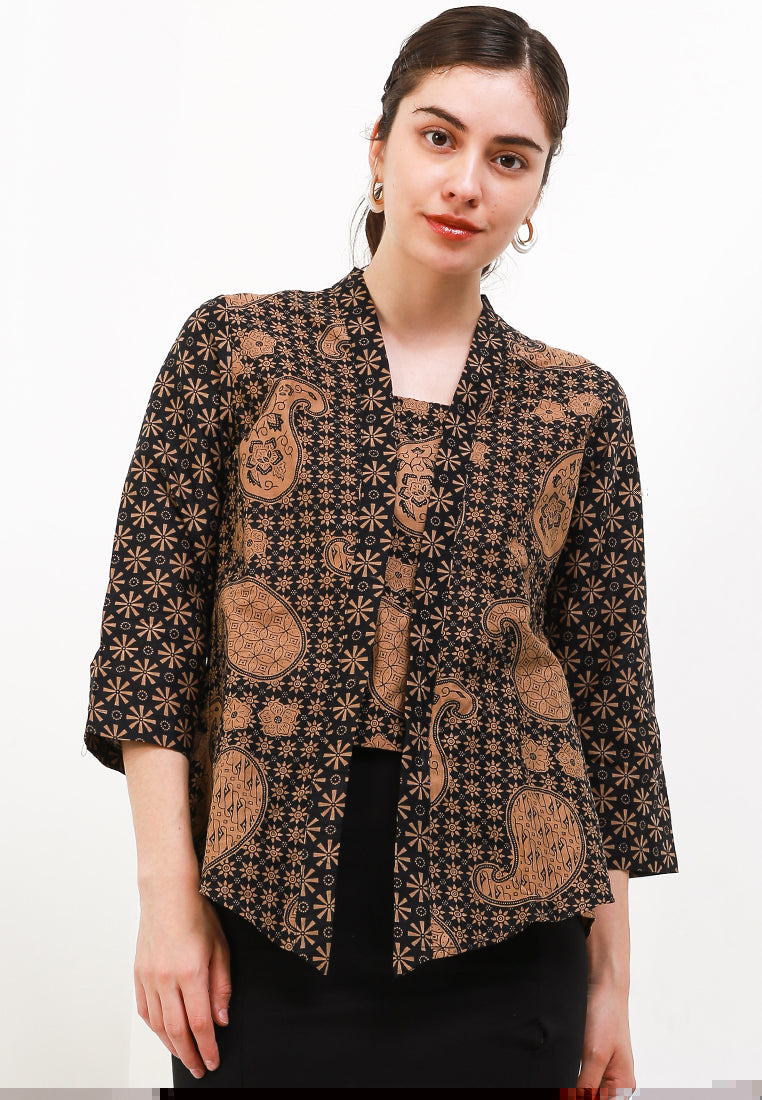 Kebaya Batik BackCloq Cut&Sew 7/8-length Sleeves