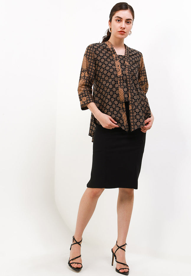 Kebaya Batik BackCloq Cut&Sew 7/8-length Sleeves