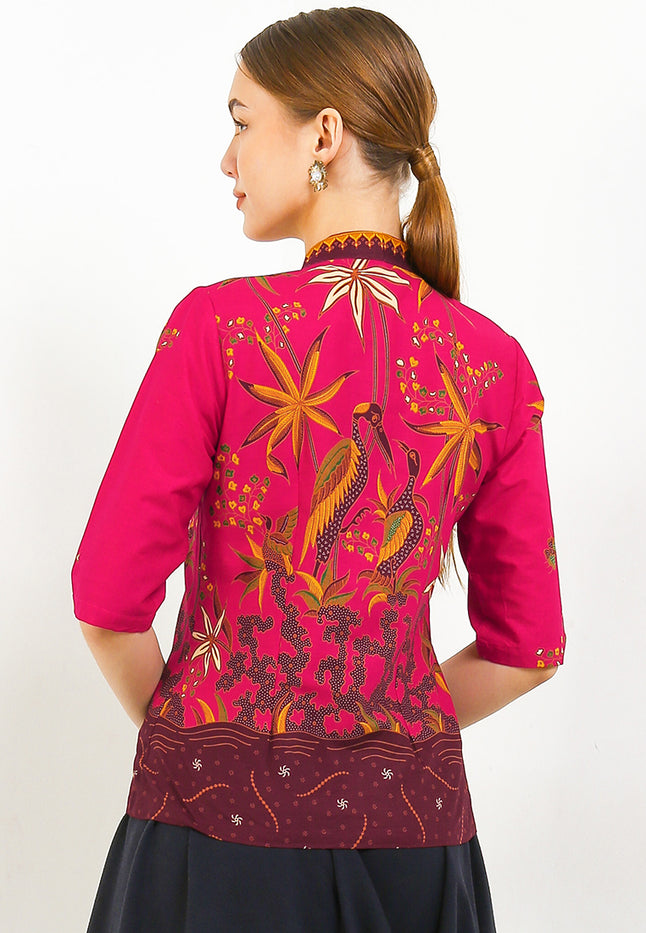 Kebaya Classic Regular Batik Pesisiran 3/4-length Sleeves