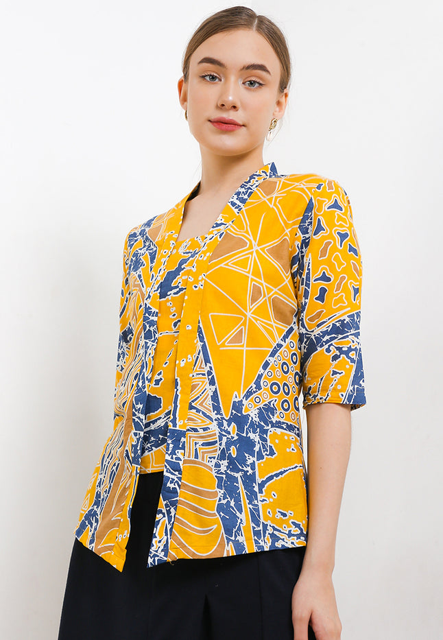 Kebaya Classic Regular Batik Abstract 3/4-length Sleeves