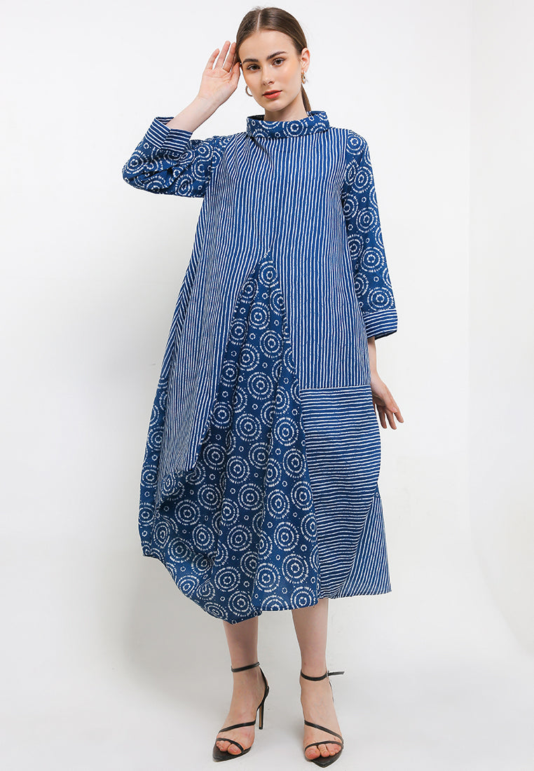Asymmetric Dress BKK Long/Slv Tara Cut&Sew+Lining