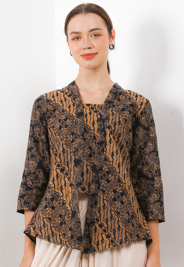 Kebaya Batik BackCloq Cut&Sew 7/8-length Sleeves